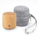 Dreamegg Portable White Noise Machine with Travel Case - Egg-Sized Sound Machine for Baby & Adult Sleep, 16 Soothing Sounds, 1000mAh Battery, Timer, Sound Machine for Baby Adults Home Gift, Wood