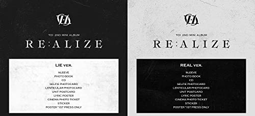 TO1 RE:ALIZE 2nd Mini Album version aleatoire CD K-pop