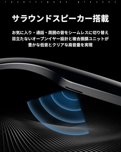 AHEHO スマート翻訳メガネ AIモデル連携 リアルタイム翻訳 AIスマート翻訳メガネ スマートグラス ChatGPT搭載 500万画素 の商品画像 4