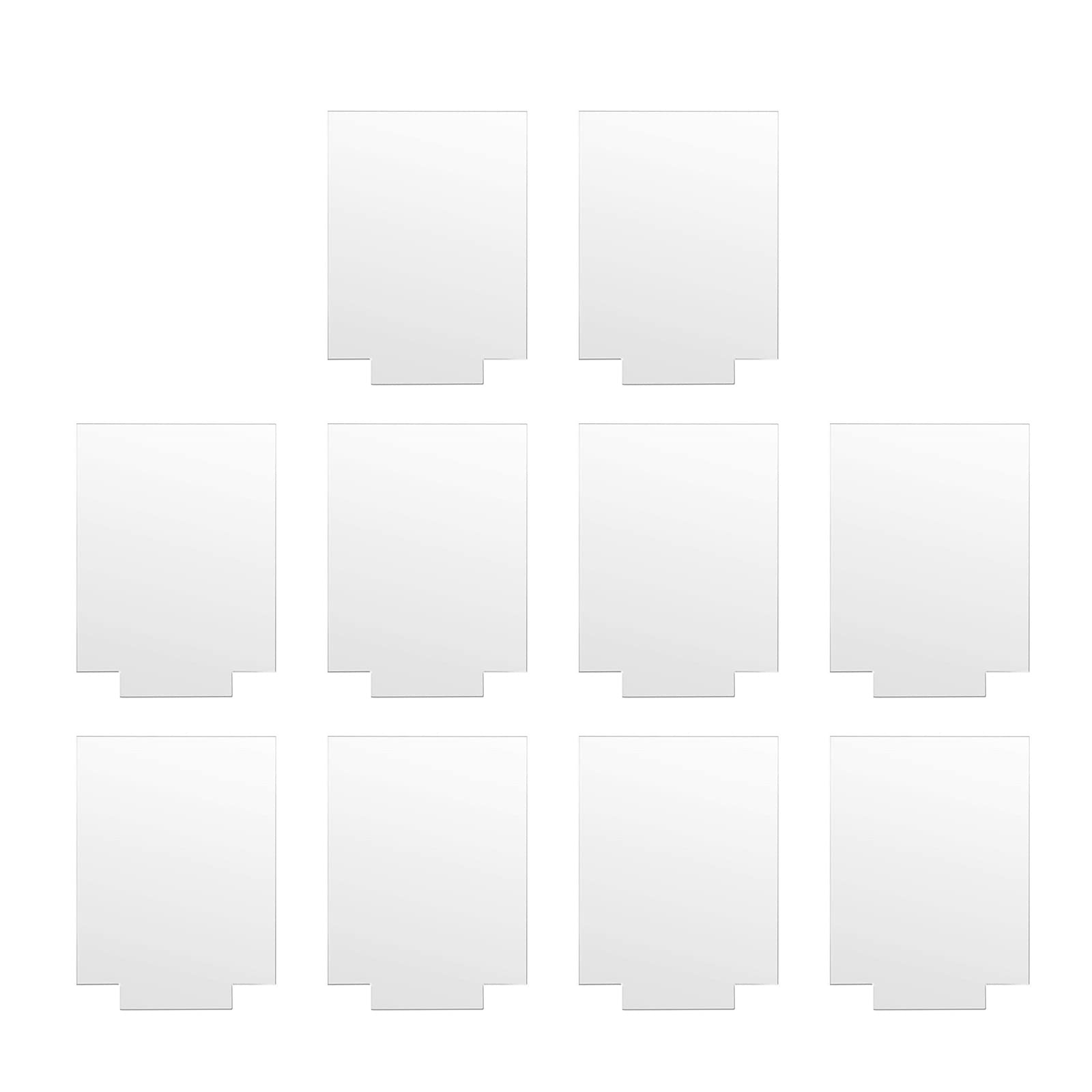 Buxuaaaa 10 Pieces Clear Sheet Acrylic Wedding Signs Table Seating Cards with Double Sided Protective Film Clear Acrylic Sheet for LED Light Base Sign