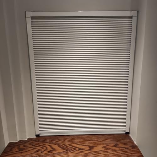 WLCGYD Porte accordéon Petites Portes Accordéon pour Armoires, 30, 40, 50, 60, 70, 80, 90, 100 Cm De Hauteur, Portes Pliantes Invisibles pour Placard, Douche, Camping-Car(W-20cm/8'',H-60cm/24'')