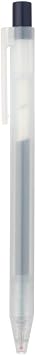 MUJI - 0.5mm Blue Black Smooth Gel Ink Retractable Ballpoint Pen 10 Pieces
