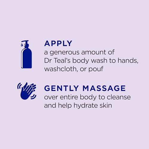Dr Teal's Body Wash with Pure Epsom Salt, Soothe & Sleep with Lavender, 24 fl oz (Pack of 4) - image 3