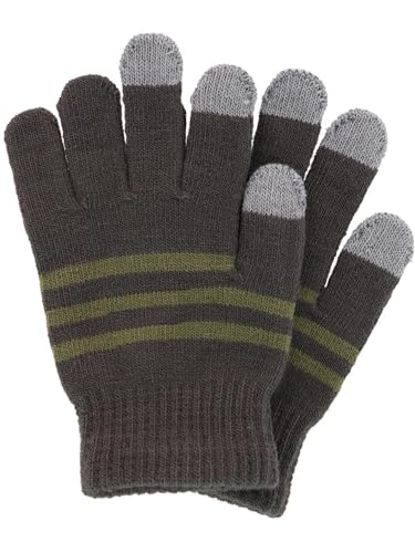 Image of Kids' One Size Striped Touchscreen Winter Glove