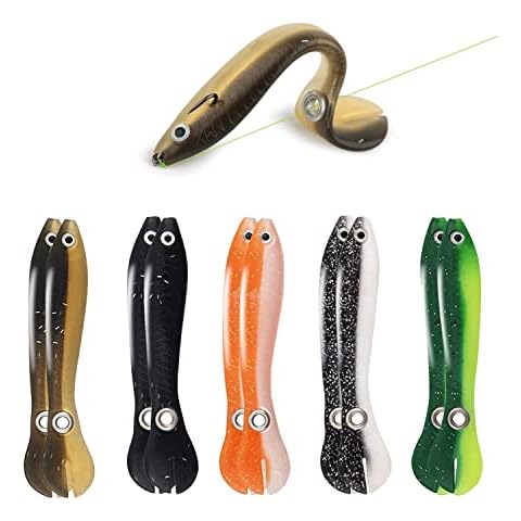 10Pcs Soft Bionic Fishing Lure, for Saltwater & Freshwater, Creative Realistic Accessory,Mock Lure Can Bounce,Suitable for Fishing Lovers Outdoor Cover