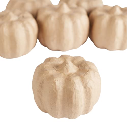 Factory Direct Craft Unfinished Paper Mache Pumpkins - (Set Of 6) For Halloween Fall Autumn And Thanksgiving Do-It-Yourself Craft Projects Or Decorations #TOP25