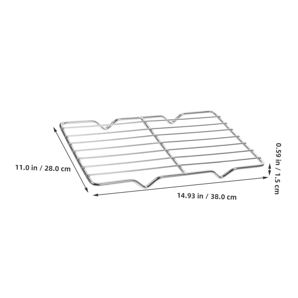 Cabilock Stainless Steel Roasting Rack for Baking Cooking Multi Use Grill Rack Wire Cooking Rack for Meat Fish Vegetables for Oven Bbq Use