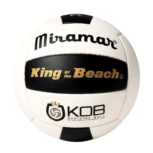 Bola de vôlei Mikasa Miramar® King of The Beach®, preto/branco