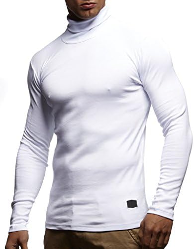 Leif Nelson Męski sweter z golfem, sweter z golfem, bluza z kapturem