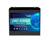 Batteria 20AH 24V incorporata 20A BMS RV ricaricabile al litio ferro fosfato(LiFePO4 24V 120Ah)