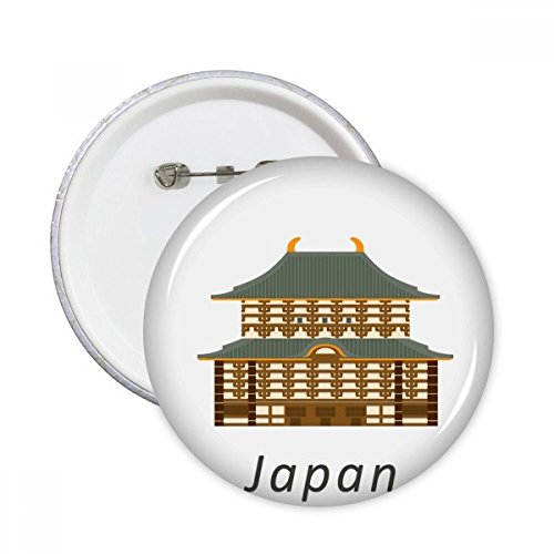Badge bouton temple culturel japonais traditionnel : le cadeau parfait pour passionnés