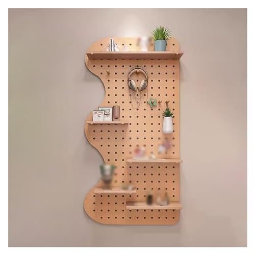 Panneau perforé en bois pour étagères : créez votre coin bureau scandinave