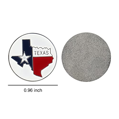 Image of PINMEI Lot of 10 Golf Ball Markers Assorted Patterns - Soft Enamel Technique