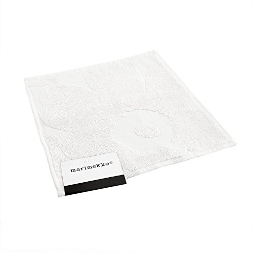 (マリメッコ) MARIMEKKO UNIKKO SOLID MINI TOWEL 25×25cm ハンドタオル #068030 100 white ウニッコ柄 並行輸入品