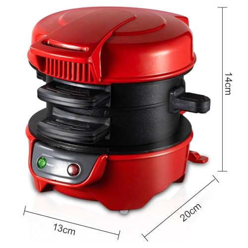 Mini piastra elettrica per hamburger, antiaderente, per hamburger fatti in casa, panini, waffle e muffin