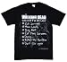 The Walking Dead Walker To Do List Adult Black T-shirt XL