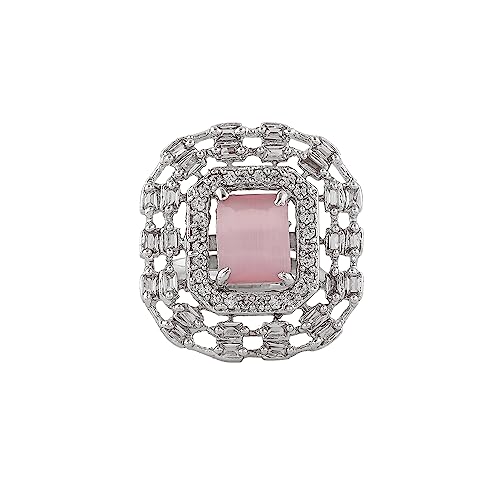 Estele Beautiful & Ravishing Square Designer Adjustable Finger Rings for Girls & Womens (B0C7N263L3) Amazon Price History, Amazon Price Tracker