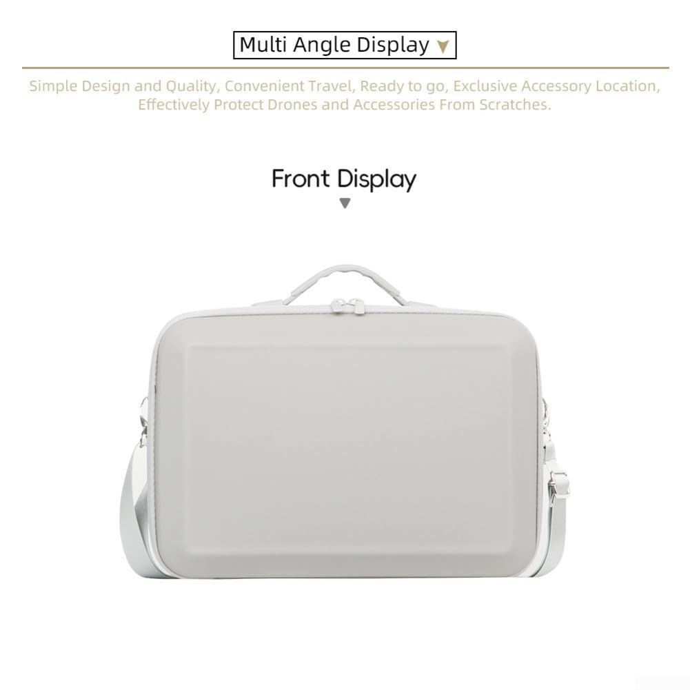 Tragetasche, Reisetasche für DJI Avata 360, wasserdichte Hartschale mit verstellbarem Gurt, tragbare Aufbewahrungsbox für RC2-Controller, Grau (Grau)