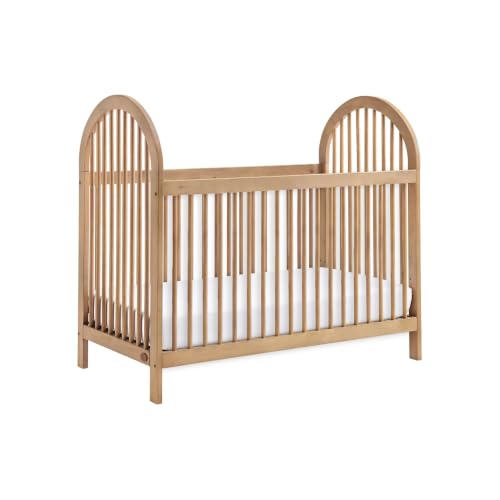 Image of Soho Baby Everlee 3 in 1 Island Crib, Honey Wood, Green Guard Gold Certified