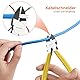 Proster RJ45 Crimpzange Set Ethernet-Pass-Through-Crimpzange mit 50PCS Pass-Through-Steckern 50PCS Schutzhüllen Netzwerkkabel-Tester für 8P RJ45 Cat6 Cat5/5e Cat7 6P RJ11 RJ12 Telefon