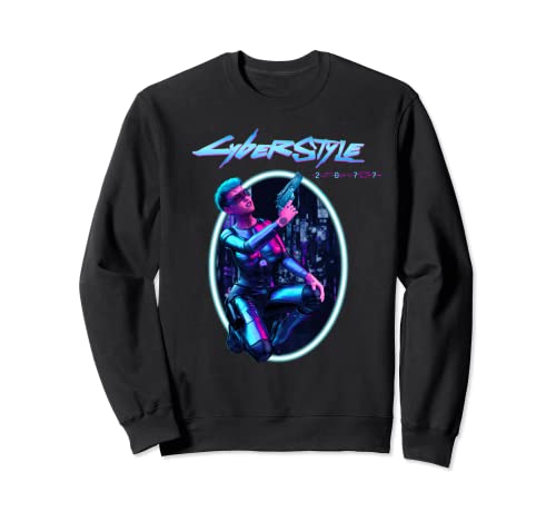 Cyber woman cyberstyle 2077 cyberpunker Sweatshirt