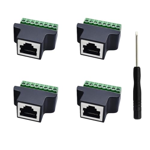 Rallonge Ethernet Cat7 Cat6 avec connecteur RJ45 femelle vers 8 broches filetées