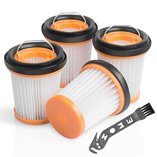 Jollsung Handheld Replacement Filter for Shark ION W1 Cordless Handheld Vacuum WV200UK, WV251UK, WV201, WV205, WV220, 4 pack Wandvac Filters Replace Part # XHFWV200