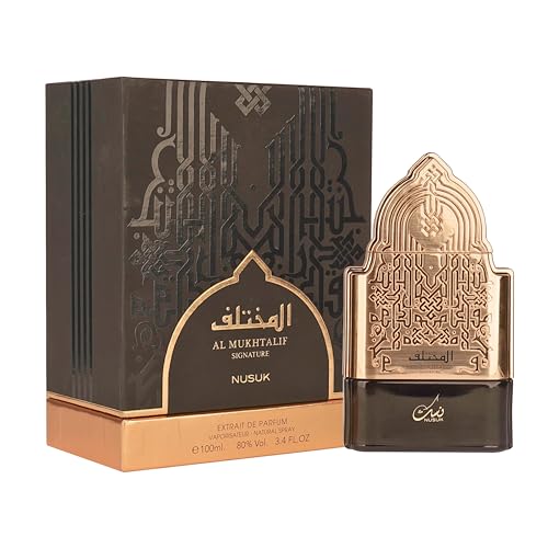 Image of Nusuk Al Mukhtalif Signature Extrait De Parfum for Men | Long Lasting Luxury Perfume | Bold Sophisticated Masculine Fragrance | 100ml