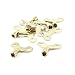 Produktbild Hahn-Schluessel - TOOGOO(R)Haushalts Goldton Metall Wasserhahn Hahn Schluessel 6.4 x 6.4 mm 10 Stueck