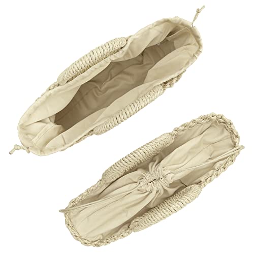Bolso de playa grande tejido para mujer miniatura 5