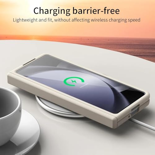 Coque Galaxy Z Fold6 antichoc plastique rigide couleur caramel