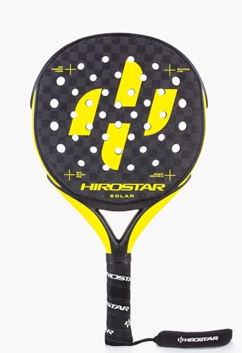 Hirostar Solar 2024 Padel Racquet, Black/Yellow