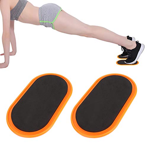 Core Sliders, 2pcs 23.5cm/9.3in Oval Yoga Sliding Disks Sports Fitness Disc Training Slider Exercise Workout Slide Mat for Abdominal Core Workouts