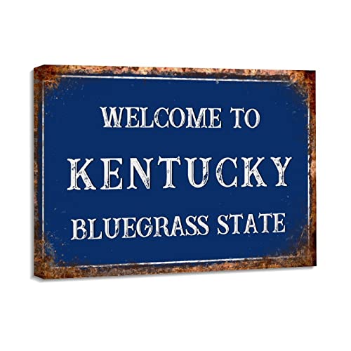 Impressions sur toile cadeau pendaison de cremaillere anniversaire Kentucky