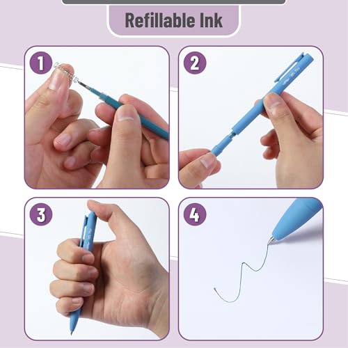 Image of Mr. Pen- Retractable Gel Pens, 12 Pack, Dark Vintage Ink, Fine Point 0.7mm