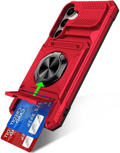 Étui Samsung Galaxy A55 avec anneau support et compartiment carte