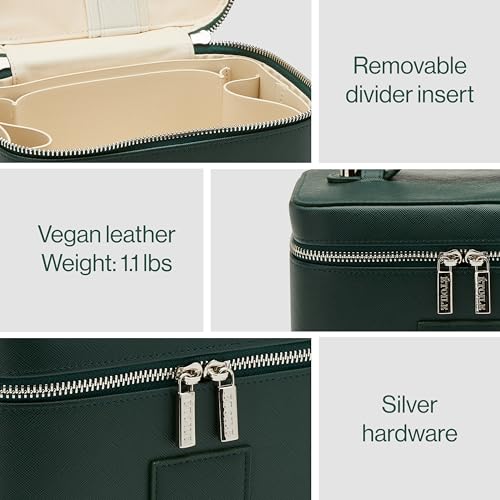 ETOILE - Mini Vanity Case Forest - Stylish Travel Makeup Bag Organizer With Removable Dividers2