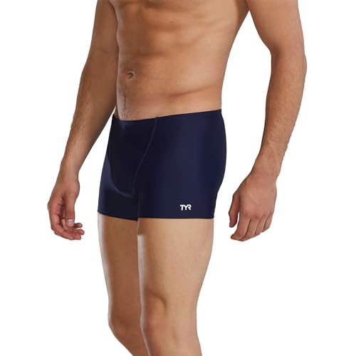 Traje de baño corto resistente al cloro con corte cuadrado 2