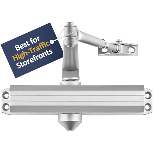 Lawrence Medium/Heavy Duty Door Closer Commercial Grade 1 - Surface-Mounted Commercial Automatic...