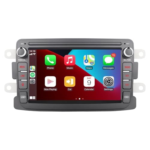 Autoradio Android Auto sans fil avec écran tactile IPS Bluetooth pour Captur et Dokker