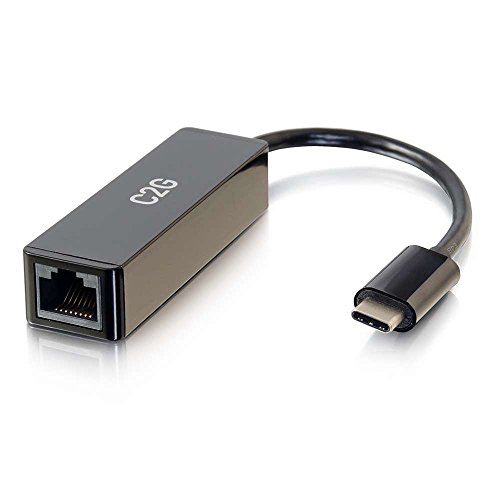 C2G USB Adapter, Gigabit Ethernet Network Adapter, Black, Cables to Go 29826