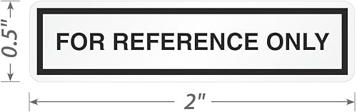 Miniatura 7 de SmartSign Etiqueta extraíble de vinilo para escribir "solo para referencia", 2 x 0.5 pulgadas, paquete de 160