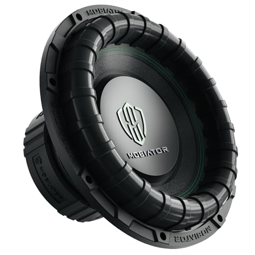 MOBIATOR-12 Inch Car Subwoofer 1600W Max 400W RMS Dual Magnets (108Oz), 2 Inch 4 Layer Voice Coil, 4Ohm Easy to Install, Black-S224 (MB-S224)