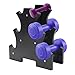 Shurhome Dumbbell Storage Rack Dumbbell Rack Practical Dumbbell Weight Rack Storage 3 Hand Weight Tower Stand for Home Gym
