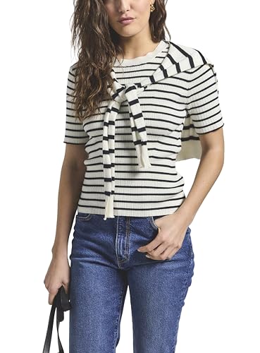 Derek Lam 10 Crosby Women's Twain Short Sleeve Pre Styled Sweater