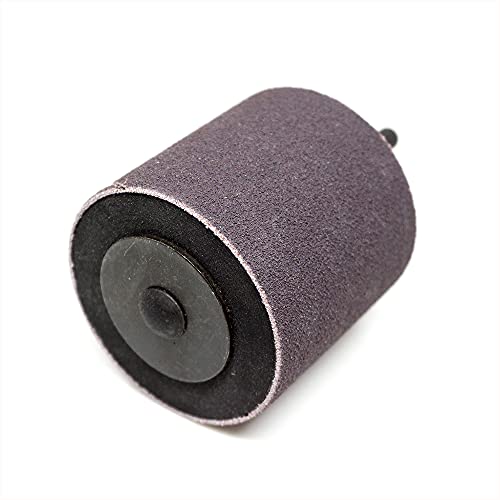 Benchmark Abrasives 2" X 2" Rubber Expanding Drum For Spiral Band With 1/4" Mandrel For Sanding Smoothing Shaping Polishing Groove Fiberglass Hard Wood #TOP21