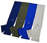 HOPESHINE Arm Sleeves UV Sun Protection Cooling UPF 50+ 4-Pairs for Men Women Cycling, Golf, Outdoor Sports