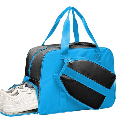 Bolsa de Pickleball genérica para mujer – Bolsa de hombro deportiva para Pickleball con compartimento para zapatos,gran bolsa de transporte para equipos de gimnasio de viaje y ocio