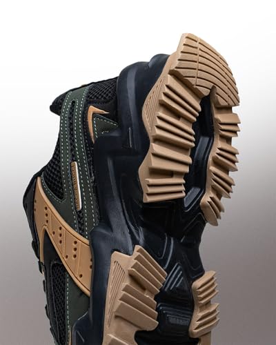 Image of Bacca Bucci HYPERMAX Men's Chunky Sneakers | Rugged Lifestyle Shoes with Mesh Upper, EVA Midsole & Heavy Grip Rubber Outsole | Streetwear, Walking & Everyday Wear