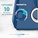 Imagen de Irrigador dental Aquapik100® profesional waterflosser limpieza profunda 10 niveles de presión 8 boquillas 600ml para encías sensibles ortodoncia puentes implantes elimina placa dental